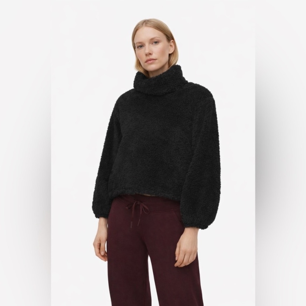LULULEMON - Warmth Restore Sherpa Pullover Black Oversized Cozy Fleece